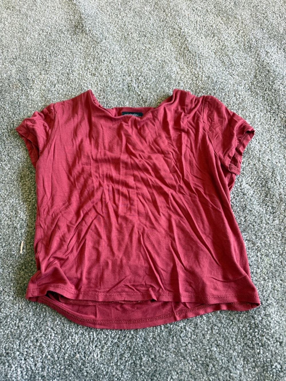 Everyday Short Sleeve Crewneck Tee in Rich Coral